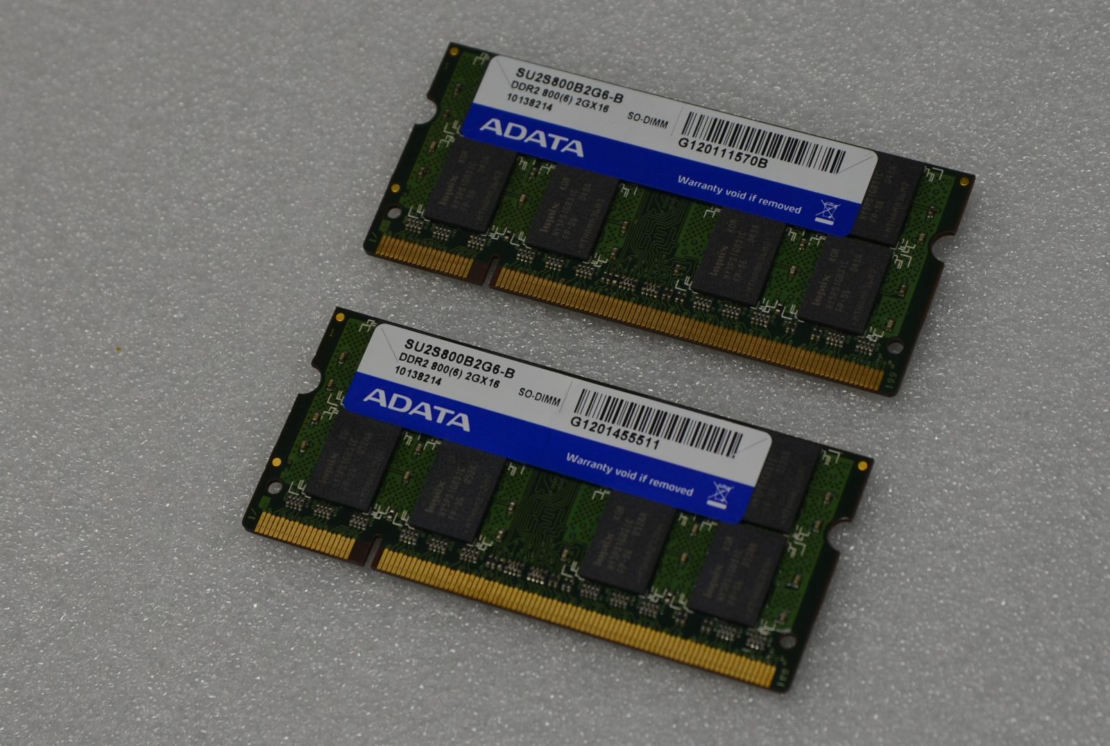 2GB 2枚 合計 4GB DDR2 800 ADATA メモリ