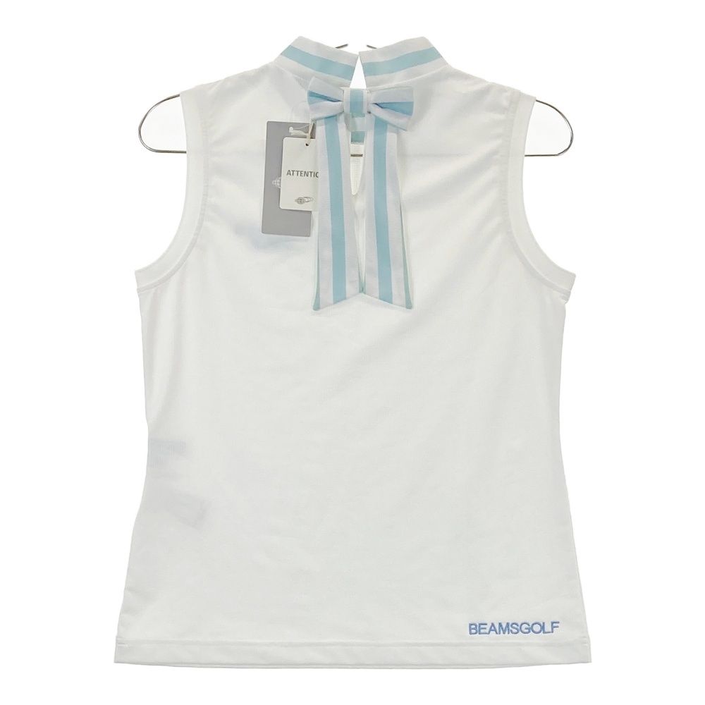 サイズ S BEAMS GOLF ビームスゴルフ モデル モックネック ノースリーブシャツ ホワイト系 240101533970 ゴルフウェア レディース ストスト