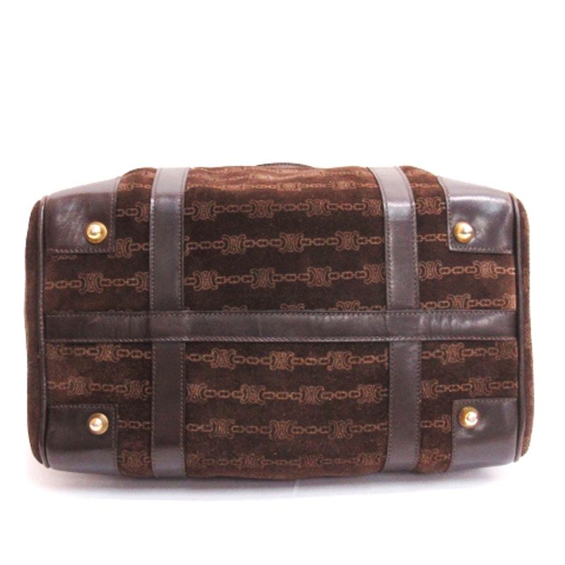 セリーヌ CELINE マカダム柄 ミニボストンバッグ ハンド 馬車金具