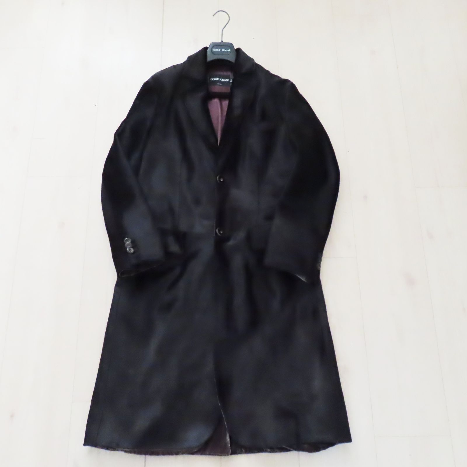 T11-695 GIORGIO ARMANI ジョルジオアルマーニ ハラコ チェスター  