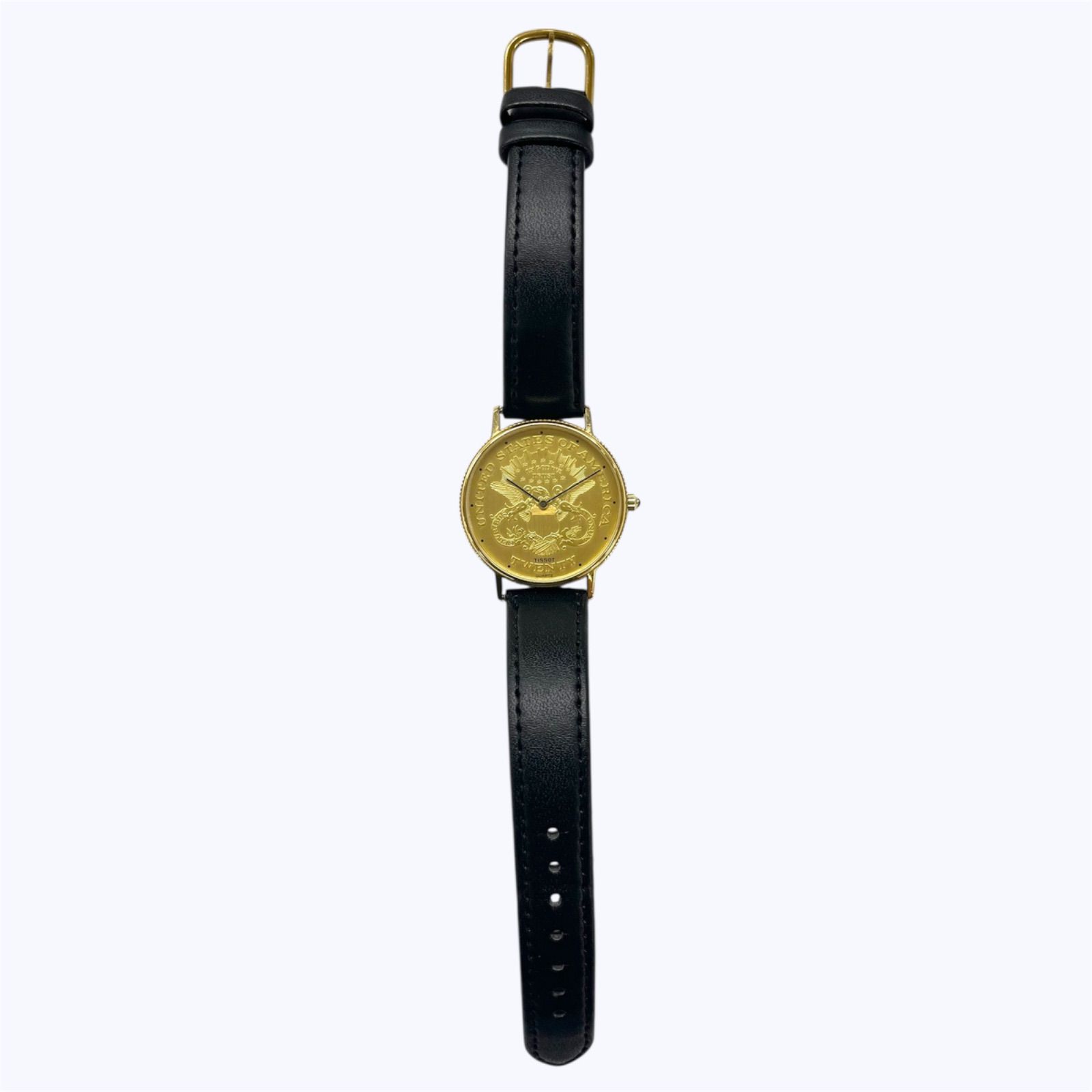 中古 ※ジャンク品 TISSOT ティソ イーグル コインウォッチ 不動