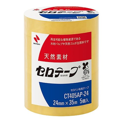 ニチバン(Nichiban) セロテープ 24mm×35m 大巻 入数：1パック(5巻入) CT405AP-24(52611)