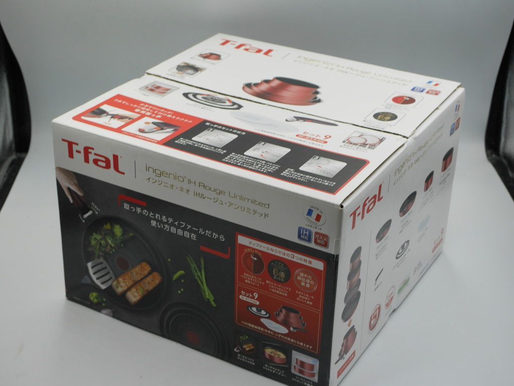 取っ手のとれるティファール インジニオネオ IHルージュアンリミテッドセット9 L38392
