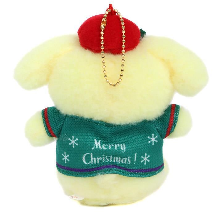 ポムポムプリン マスコットホルダー クリスマスセーターデザイン