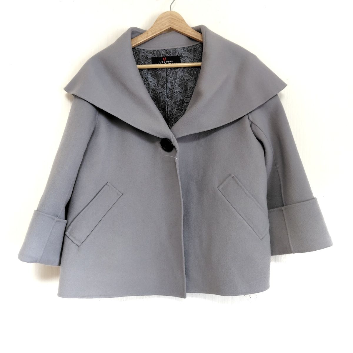 L’EQUIPE  YOSHIE INABA コート レキップ ヨシエイナバL'EQUIPE YOSHIE INABA ウールレーヨン