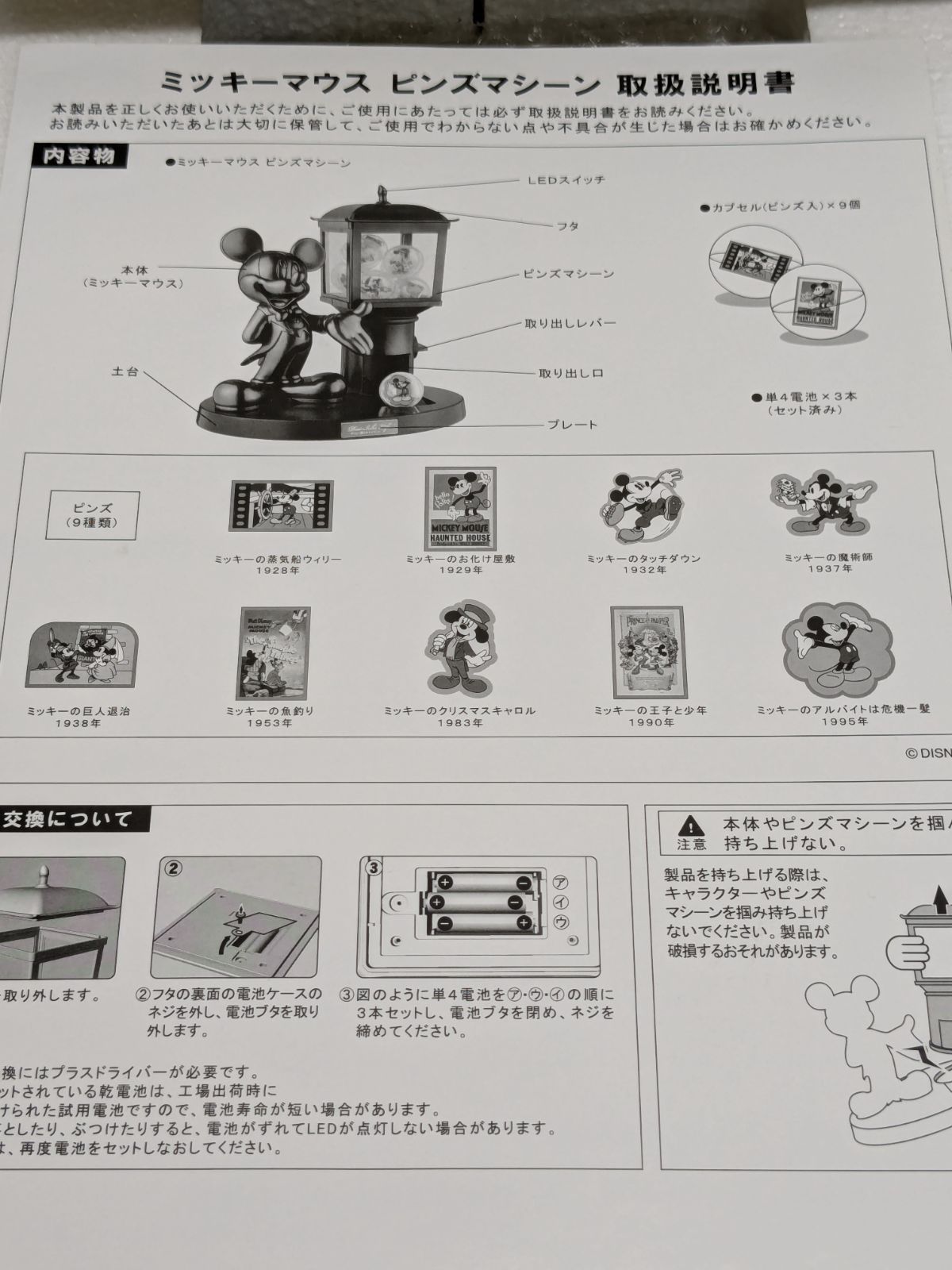 ずっと一緒にキャンペーンA賞ミッキーマウスピンズマシーン 第一生命 - メルカリ