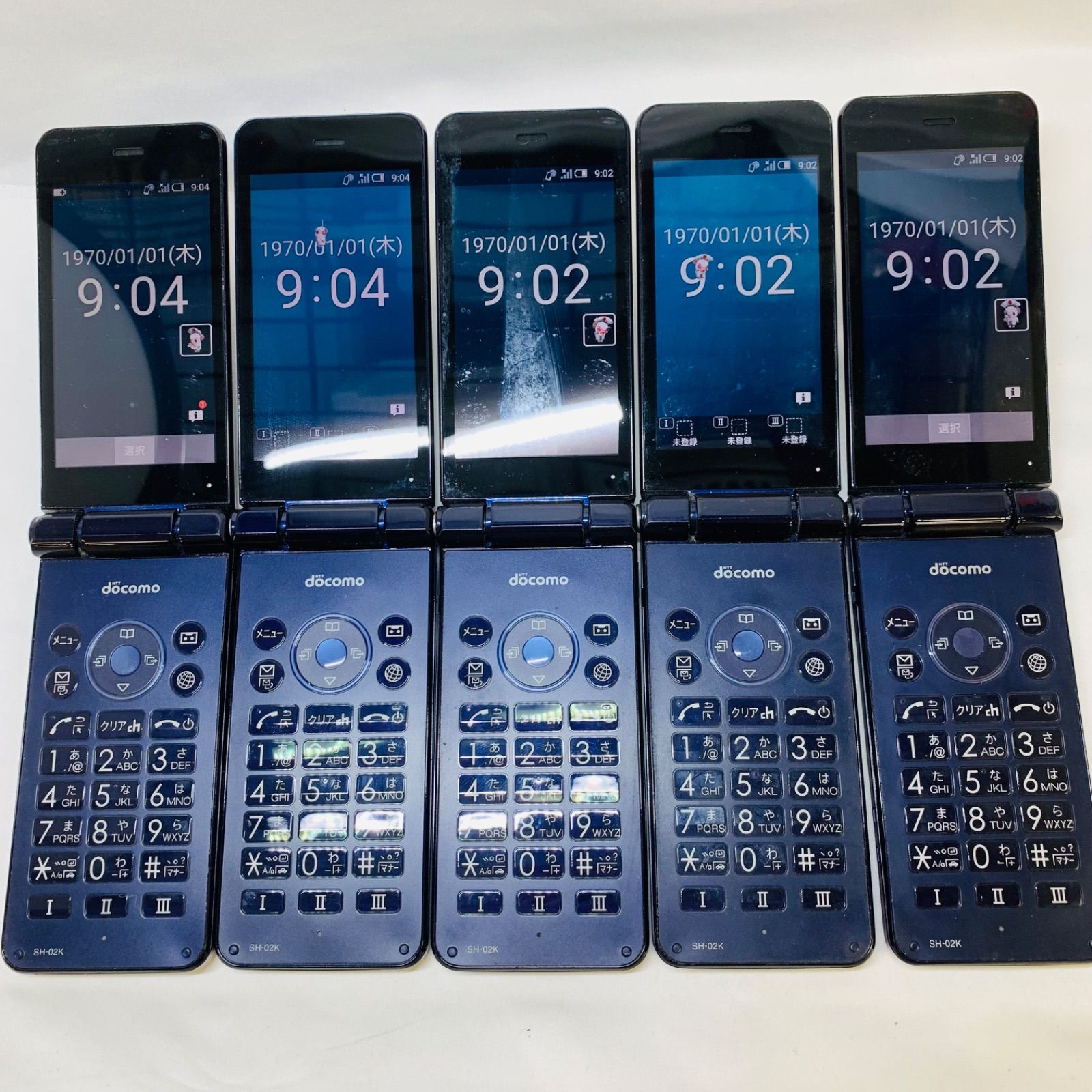 品 docomo AQUOSケータイ SH-02K ブルーブラック 10台セット