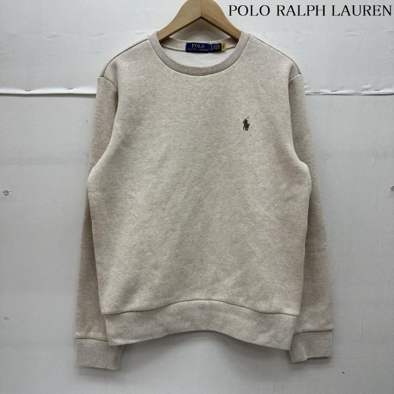 POLO RALPH LAUREN　トレーナー　スウェット　ベージュ　ロゴ刺繍 POLO RALPH LAUREN ポロラルフローレン トレーナー 長袖 ロゴ