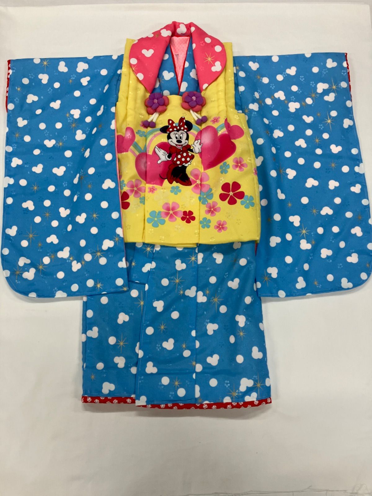 新品 七五三 被布 三歳女の子被布セット ミニーちゃん ディズニー N3