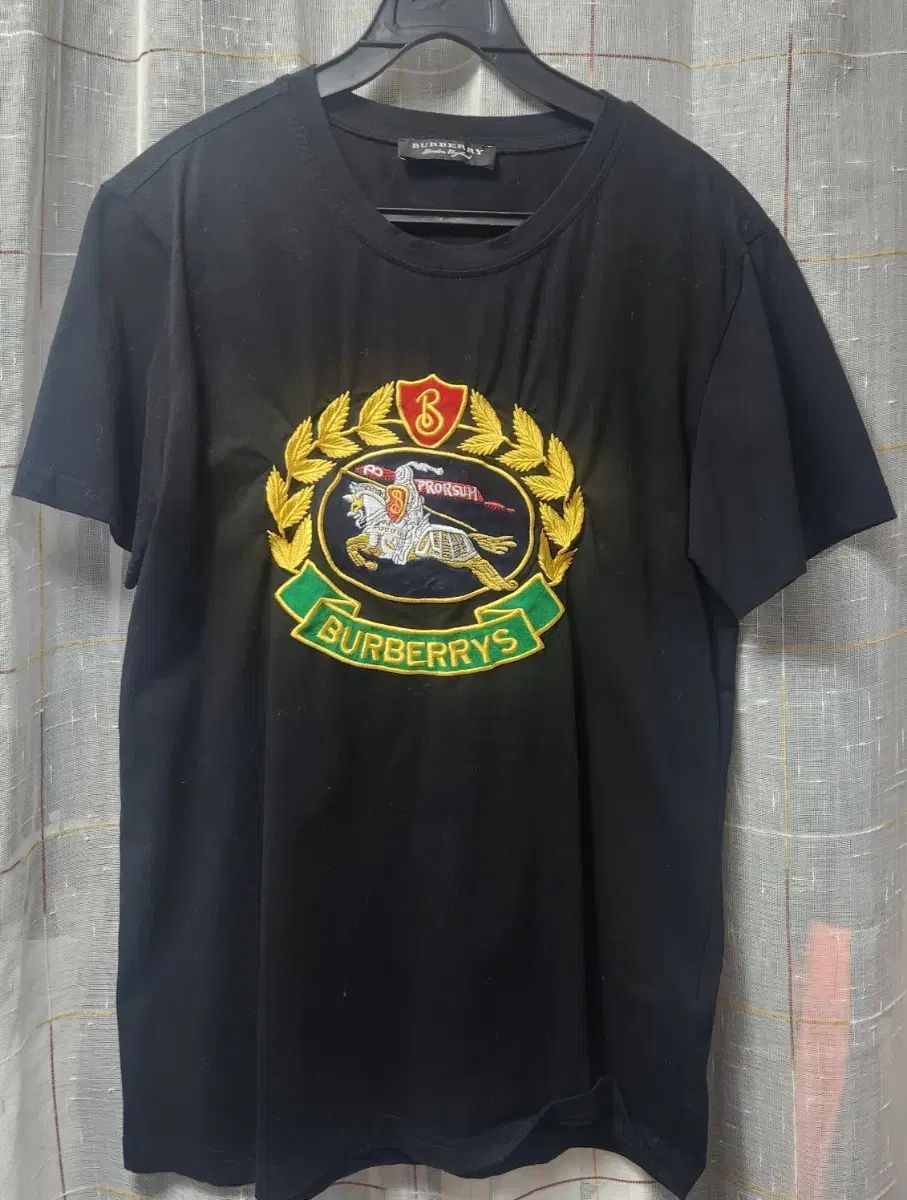 BURBERRY BURBERRY バーバリー 黒 Tシャツ レディース L 47X65cm