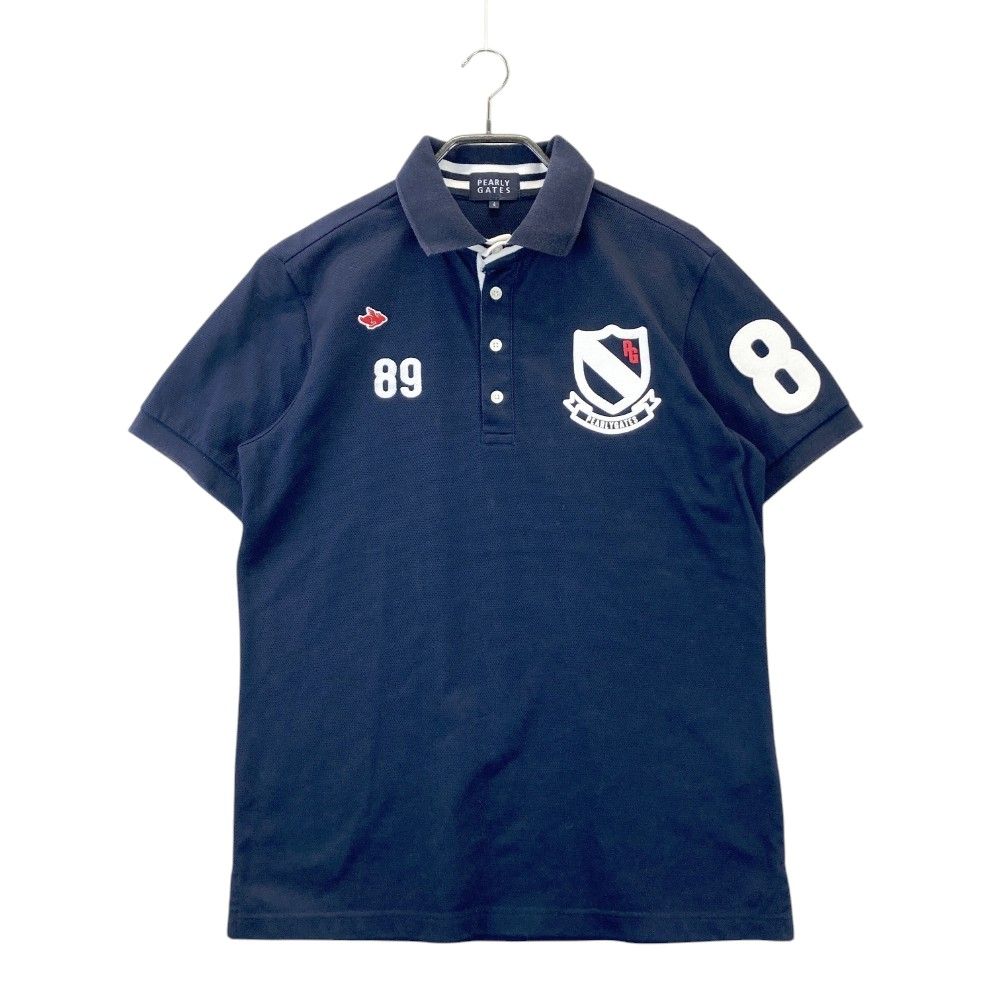 サイズ：4 PEARLY GATES パーリーゲイツ 半袖ポロシャツ ネイビー系
