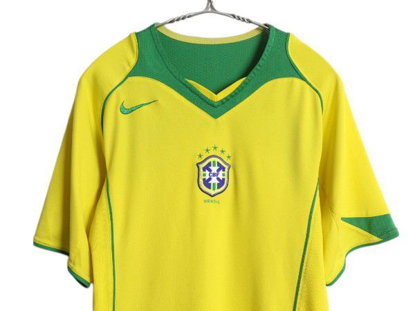 ビンテージ 00s NIKE メンズM ユニフォーム　ゲームシャツ　ブラジル代表 ビンテージ 00s NIKE メンズM ユニフォーム ゲームシャツ