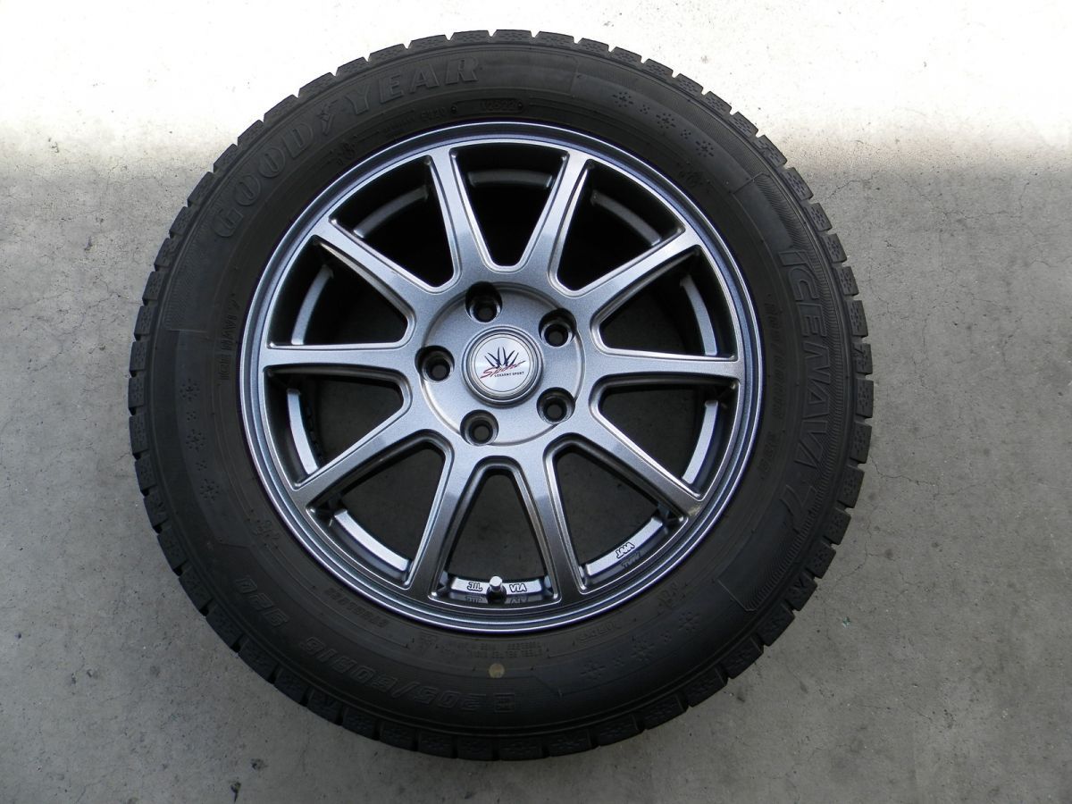 トヨタ 80 ノア 16インチ 社外アルミホイール付スタッドレスタイヤ 4本SET ZWR80W 205 60R16 製 6.5J 53 5H 114.3