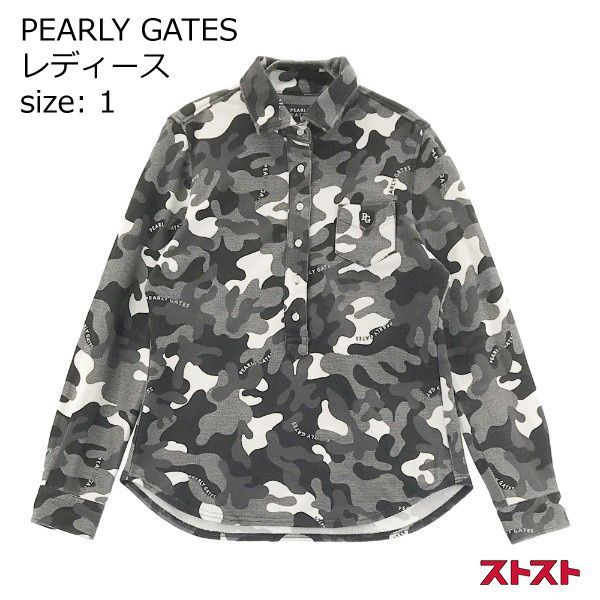 PEARLY GATES パーリーゲイツ 長袖ポロシャツ 迷彩柄 カモフラ 