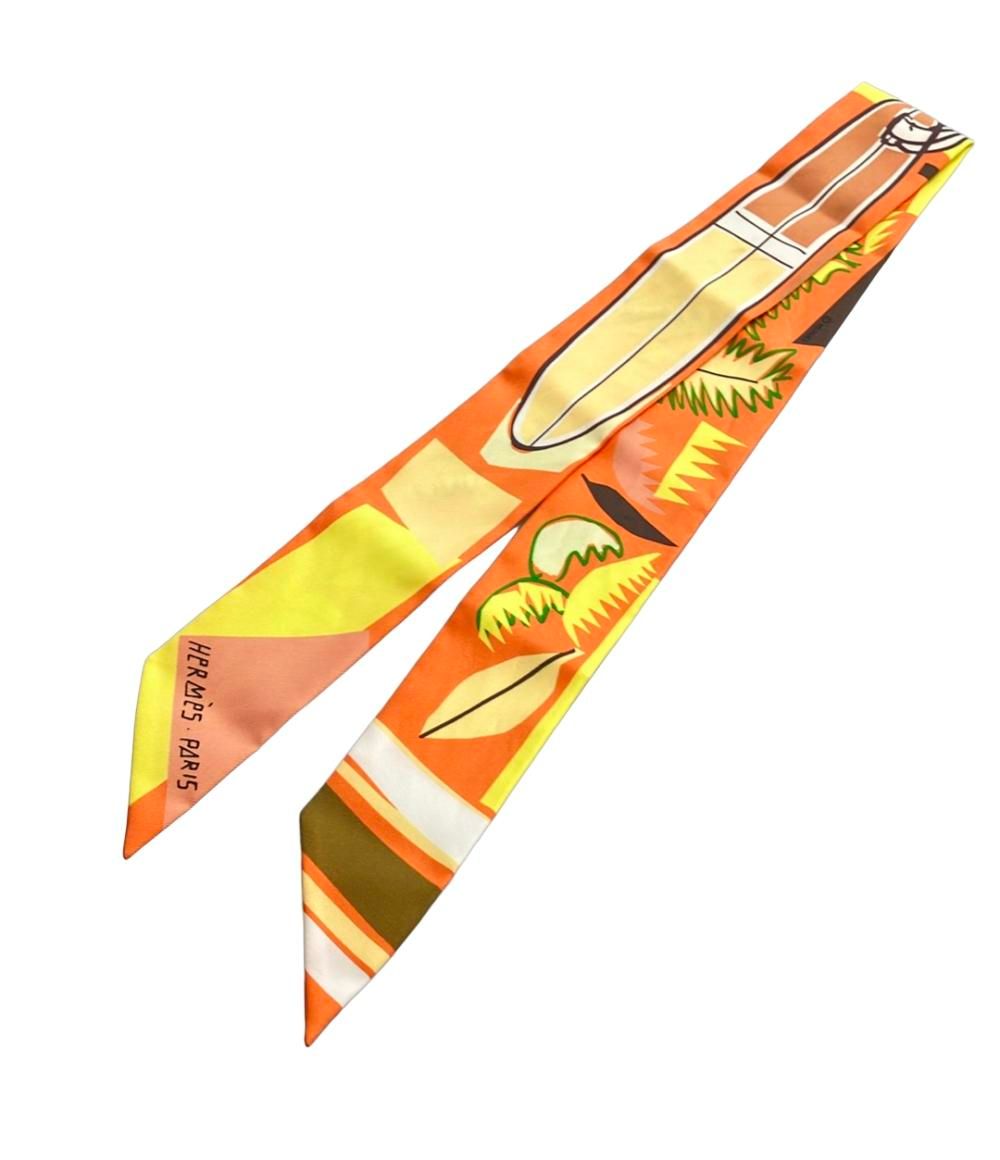 エルメス HERMES ツイリー SEA SURF AND FUN タグあり エルメス