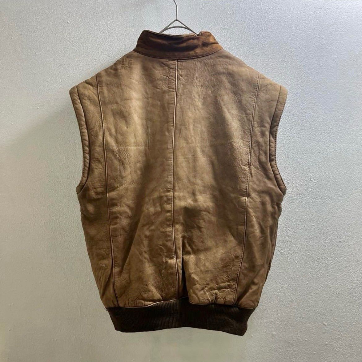 イタリア製 ヴィンテージ ヨーロッパ レザージャケット 80s ブルゾン