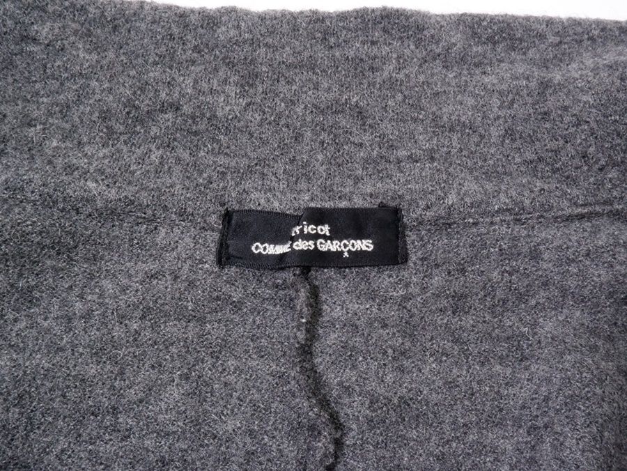 tricot COMME des GARCONSトリコ コムデギャルソン スパンコール装飾 ウール縮絨 テーラードデザイン羽織りジャケット フリー