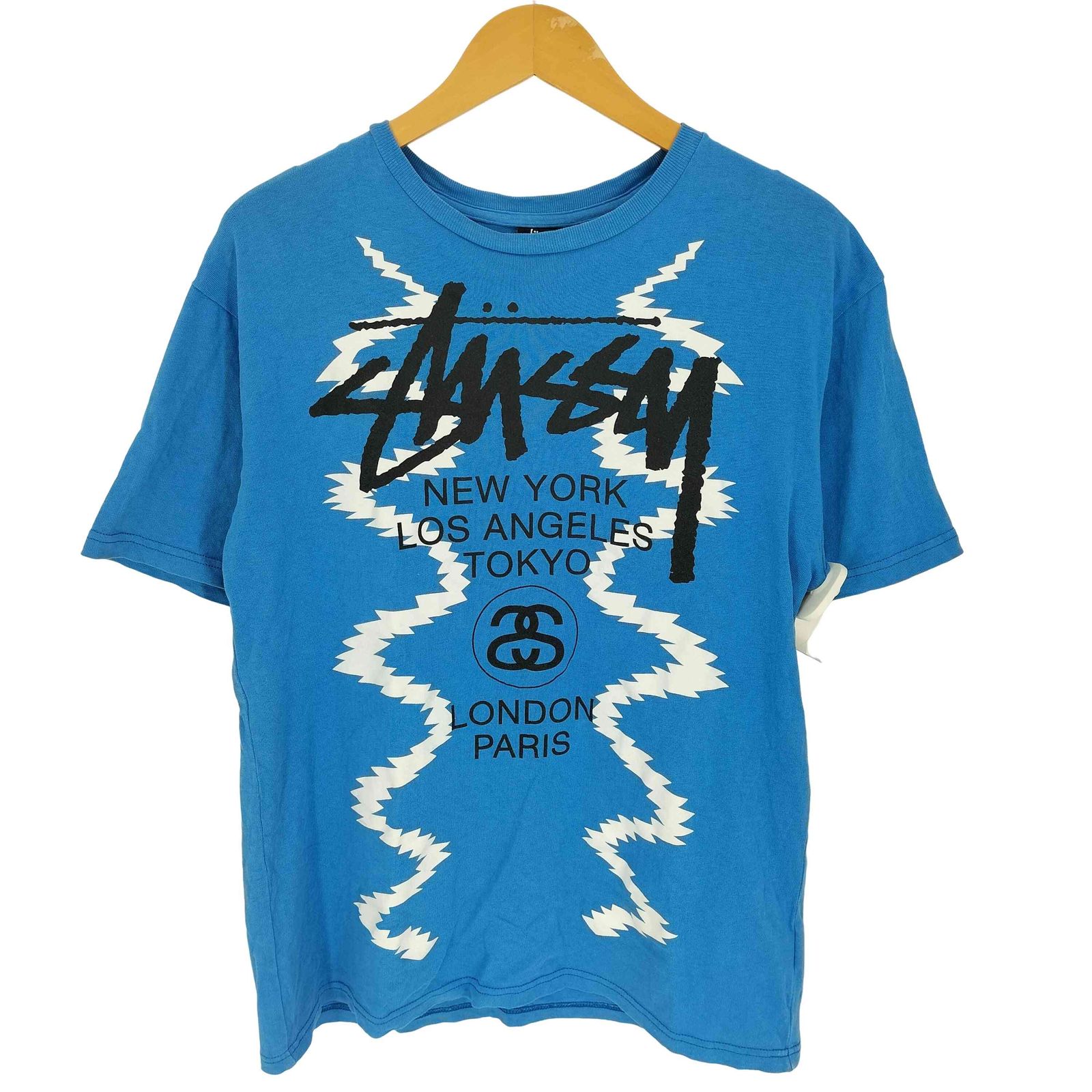 ステューシー Stussy 00S リンクロゴ グラフィック 両面プリント