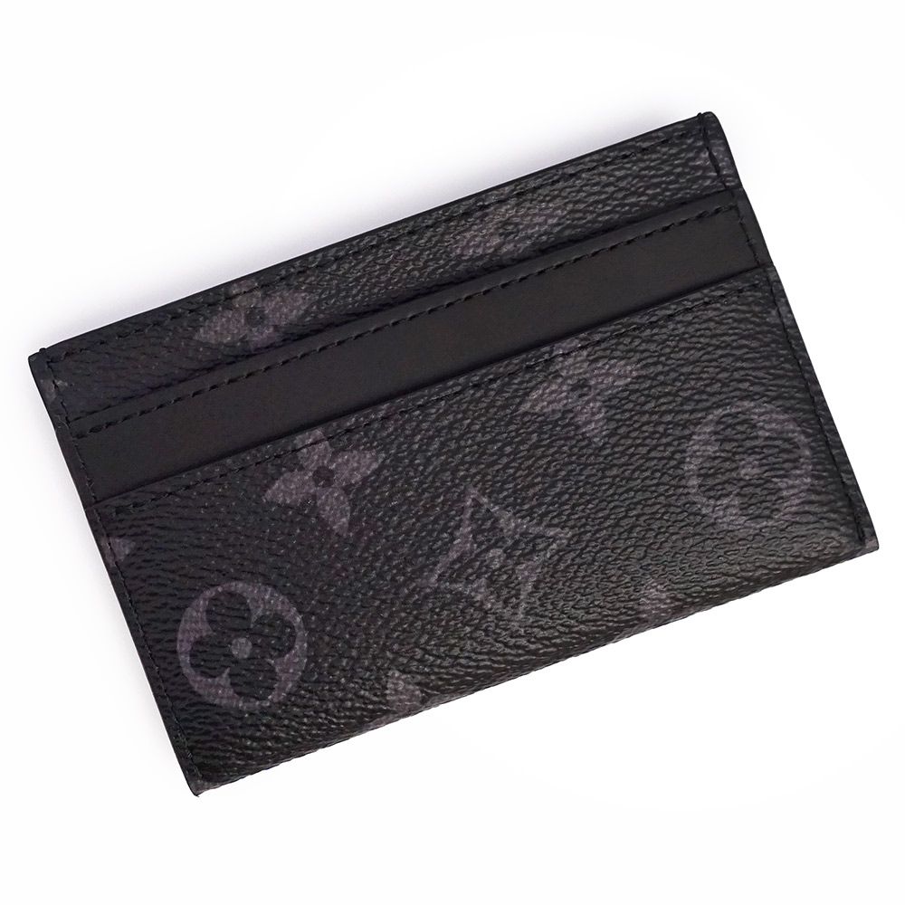 ルイ ヴィトン ポルトカルト ダブル カードケース パスケース 名刺入れ 定期入れ モノグラムエクリプス ブラック M 62170 LOUIS VUITTON