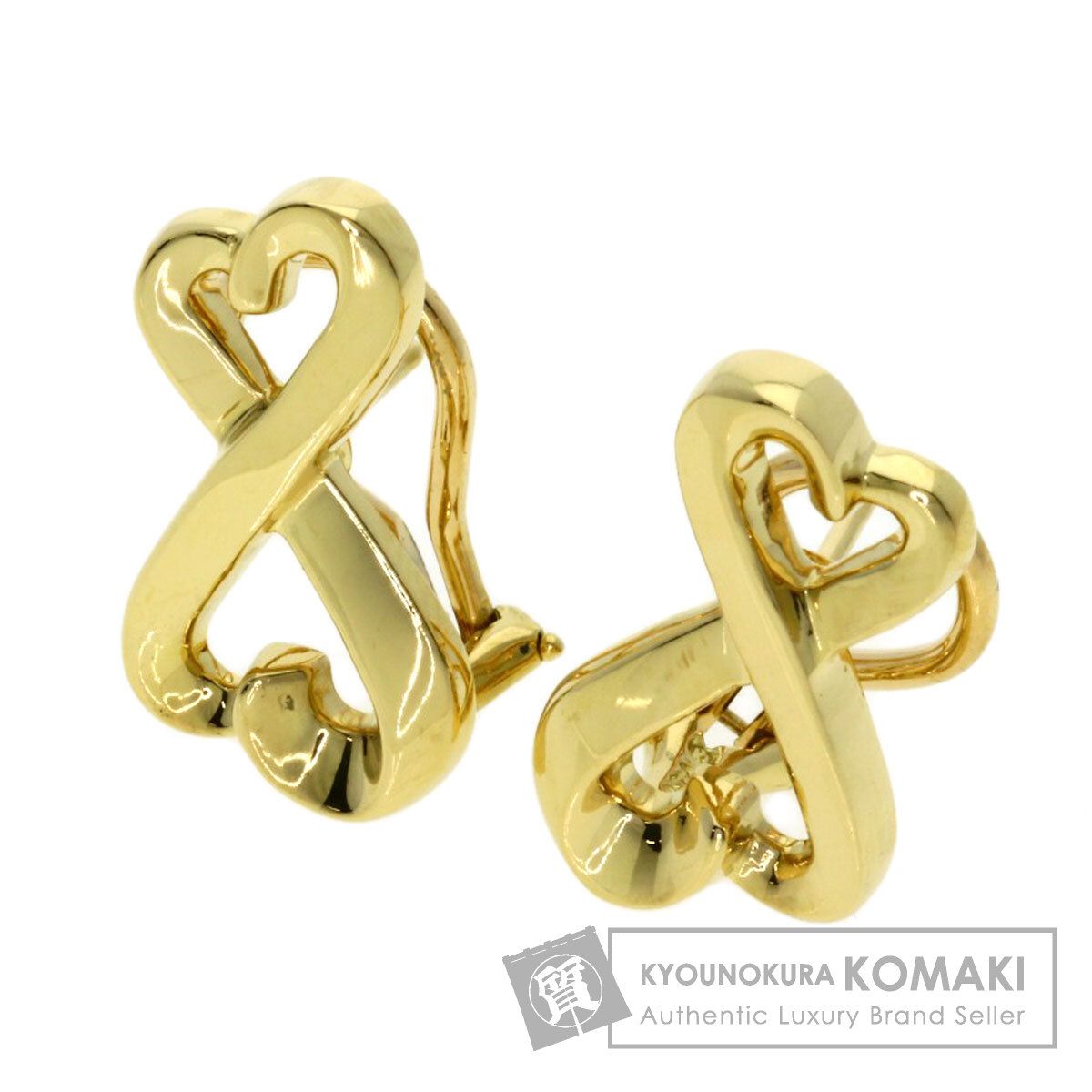 TIFFANY&Co. ティファニー ダブルラビングハート ピアス K18YG 