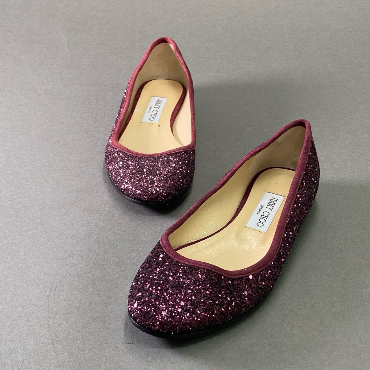 JIMMYCHOO　ジミーチュウ　グリッターラメ　パンプス現行　フラットシューズ 楽天市場】グリッター パンプス ジミーチュウ 靴 メッシュ 6cm