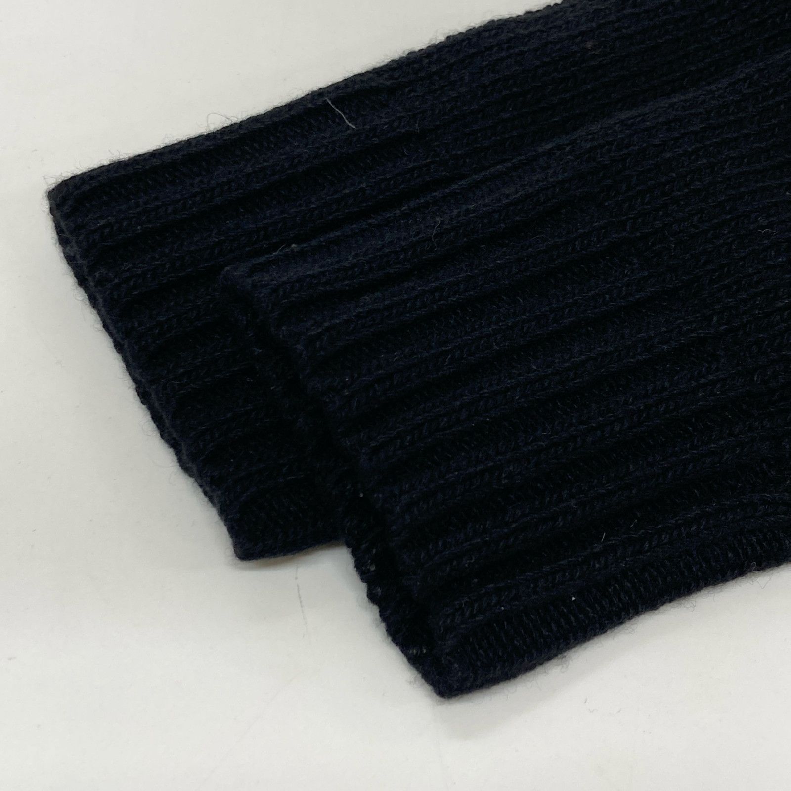 ウェルノード ブラック カシミア混 クルーネックニットプルオーバー 3 walenode ウェルノード ブラック カシミア混 クルーネックニット