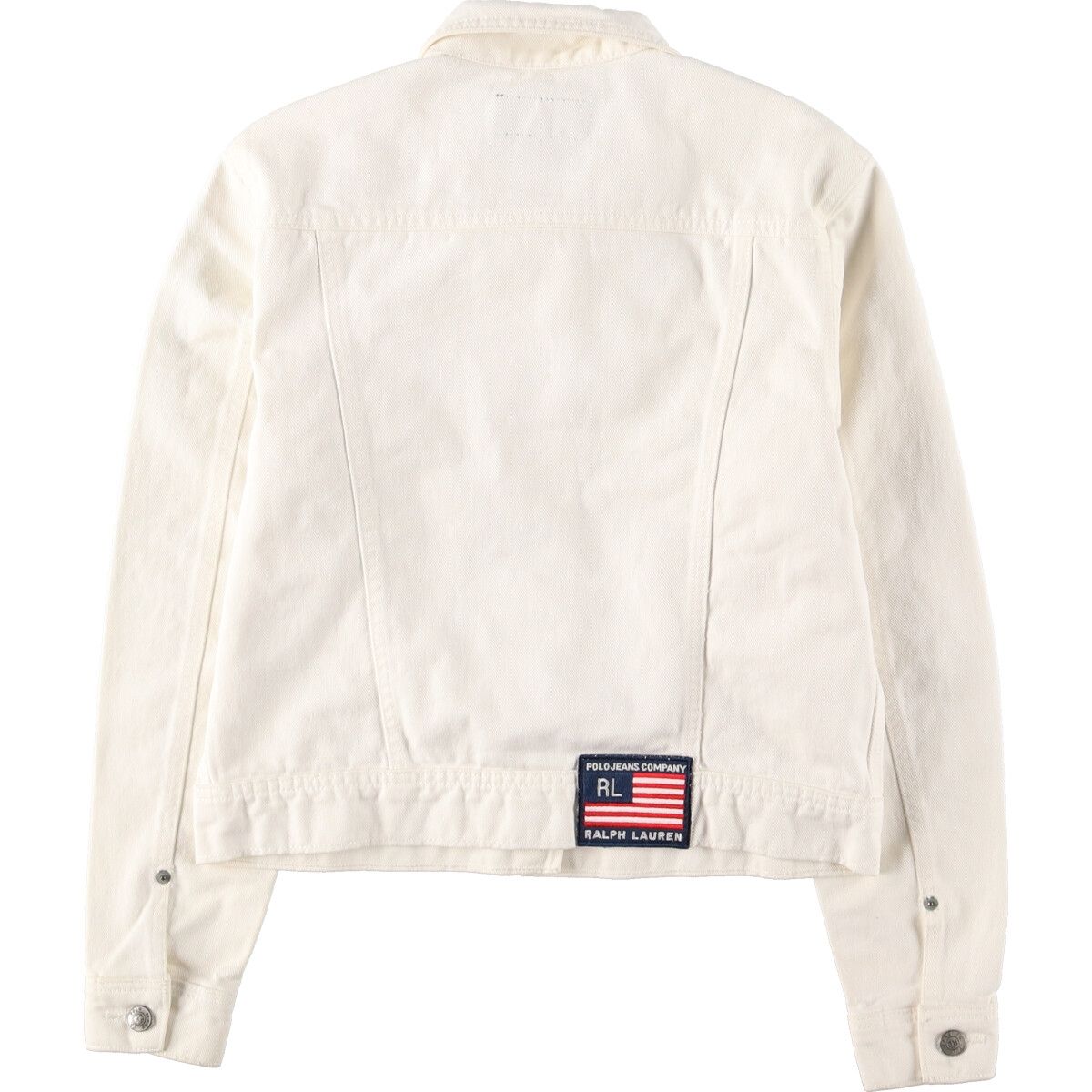 Polo Ralph Lauren ホワイトデニムジャケット XS 古着 90年代 ラルフローレン Ralph Lauren POLO JEANS COMPANY