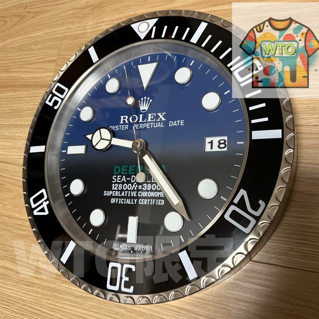 海外販促品 新品 ROLEX掛け時計 シードゥエラー デプシー-WTO