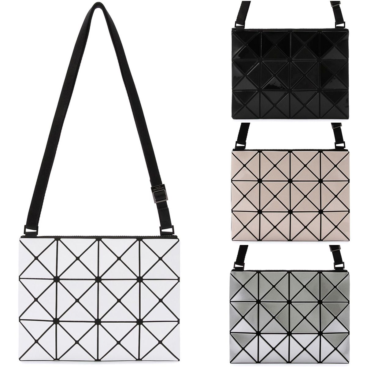 バオバオ イッセイミヤケ BAO BAO ISSEY MIYAKE 【LUCENT / ルーセント 3×4】 ショルダーバッグ ホワイト ブラック  ベージュ シルバー 全4色 BB43AG056 - メルカリ