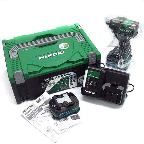 ハイコーキ HiKOKI WR36DH 2XPSZ マルチボルト コードレス インパクトレンチ バッテリ2個 充電器 ケース フルセット