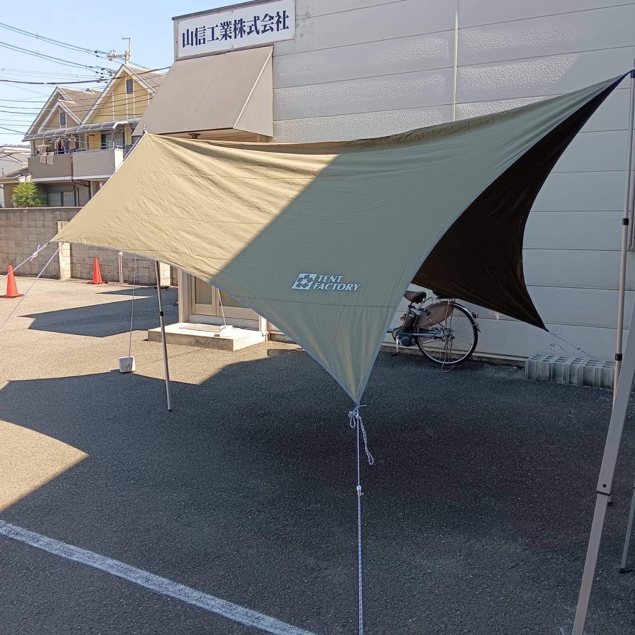 TENT FACTORY 悪い TCウィングタープ オリーブ