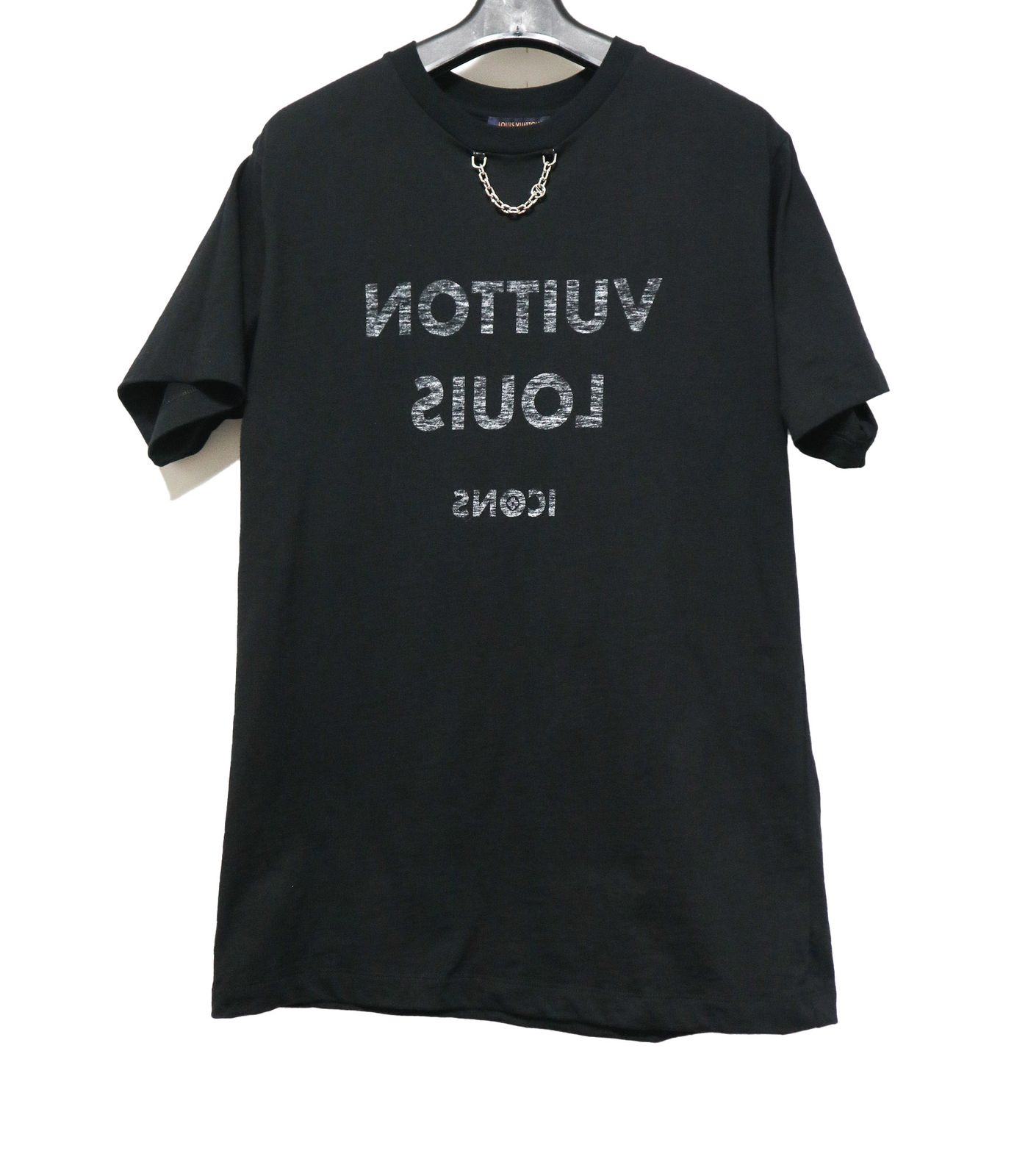 LOUIS VUITTON ルイヴィトン 黒 チェーンディテール クルー