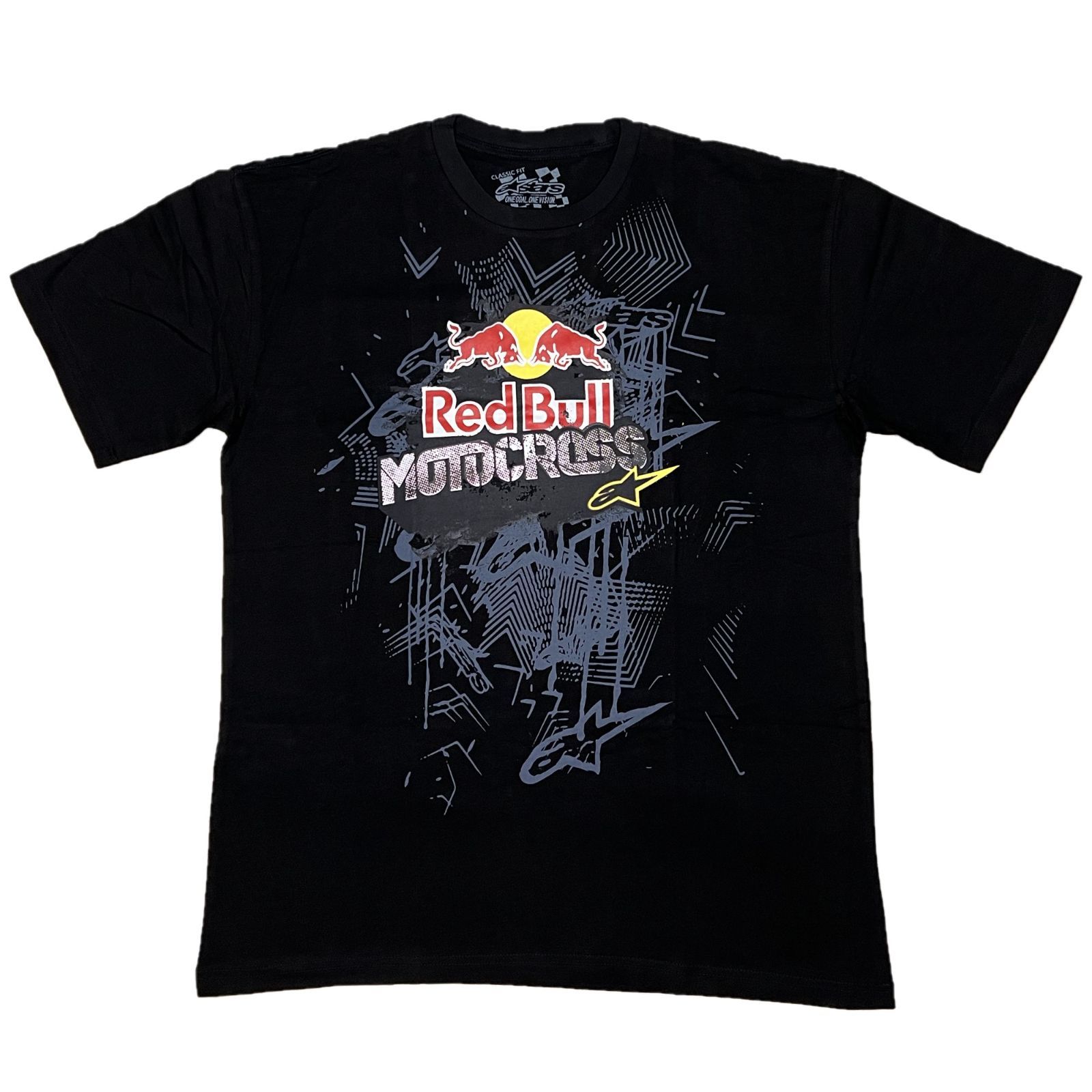 アルパインスターズ Red Bull Grit モトクロスTシャツ ブラック
