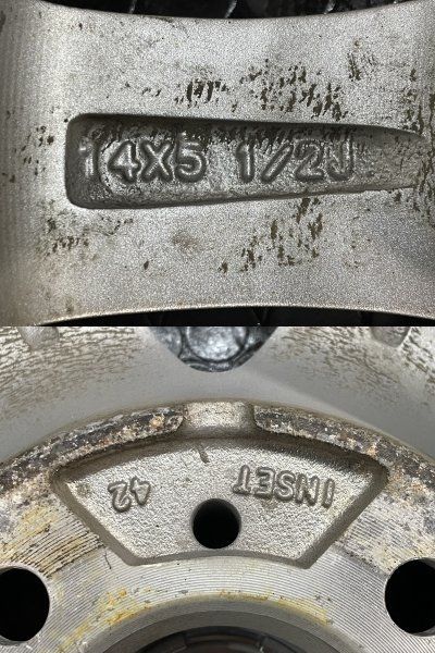 知的な DUNLOP MACBES MB8 マクベス エムビーエイト 14インチ 4本 5.5J4HPCD100 42 タンク トール ルーミー パッソ ブーン等 MHE217 在庫一掃処分！