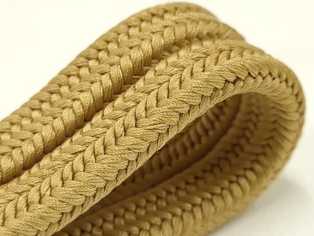 平和屋着物● 上 有職組紐道明 帯締め 冠組 黄唐茶色 宮内庁御用 国立博物館御用 東京芸術大学御用 AABB7001ay