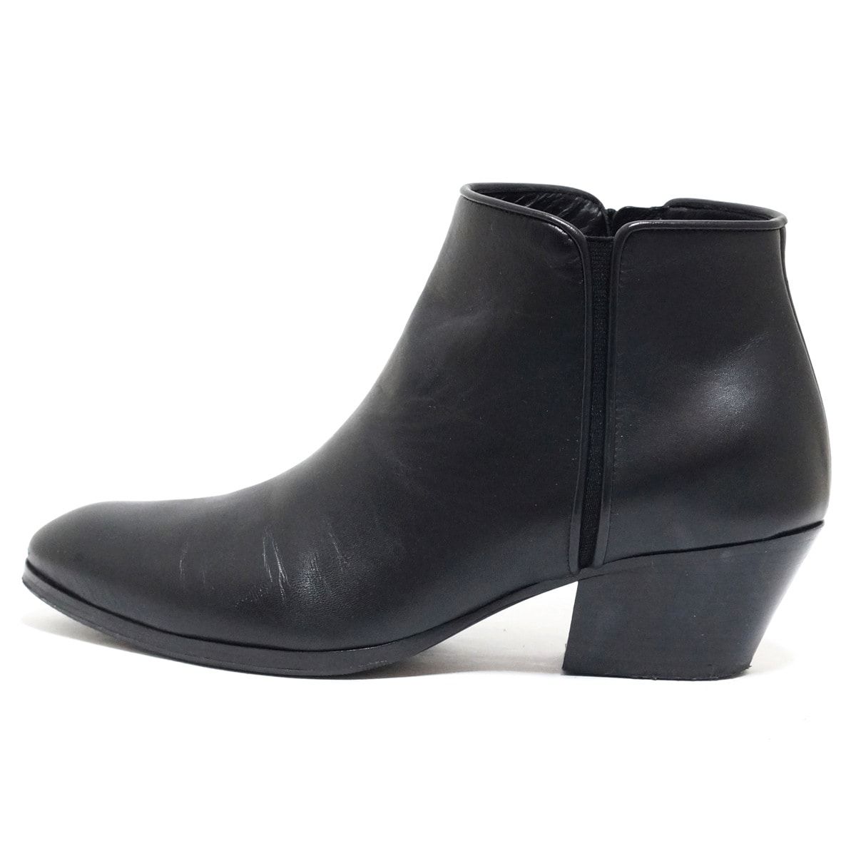giuseppe zanotti ジュゼッペザノッティ ブーティ 37 1|2 レディース - 黒 アウトソール張替済 レザー