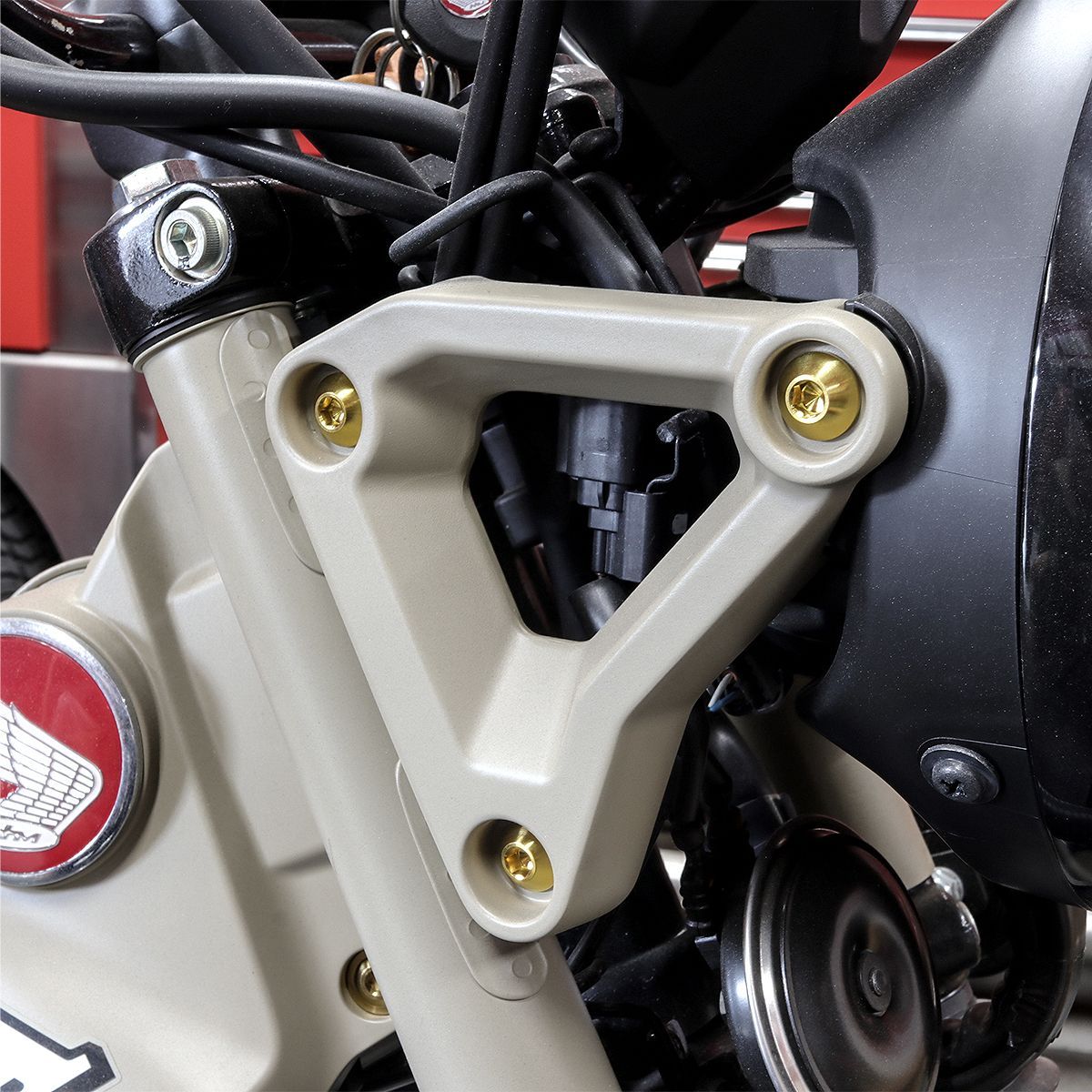 CT125 ハンターカブ チタンボルト JA55/JA65 ヘッドライト ステー 固定 