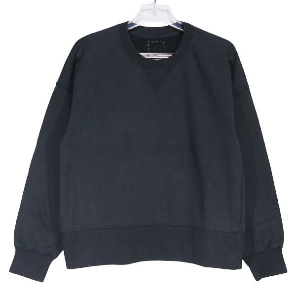 VISVIM ビズビム 24AW COURT SWEAT L|S C|WS 0124205010006 ヴィスヴィム コート スウェット ロングスリーブ ブラック トップス トレーナー サイズ1 mayk
