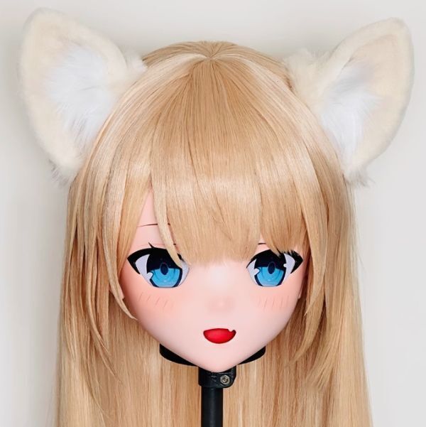 全頭マスク カツラ付き ロック付き NO.14 フルマスク ドール