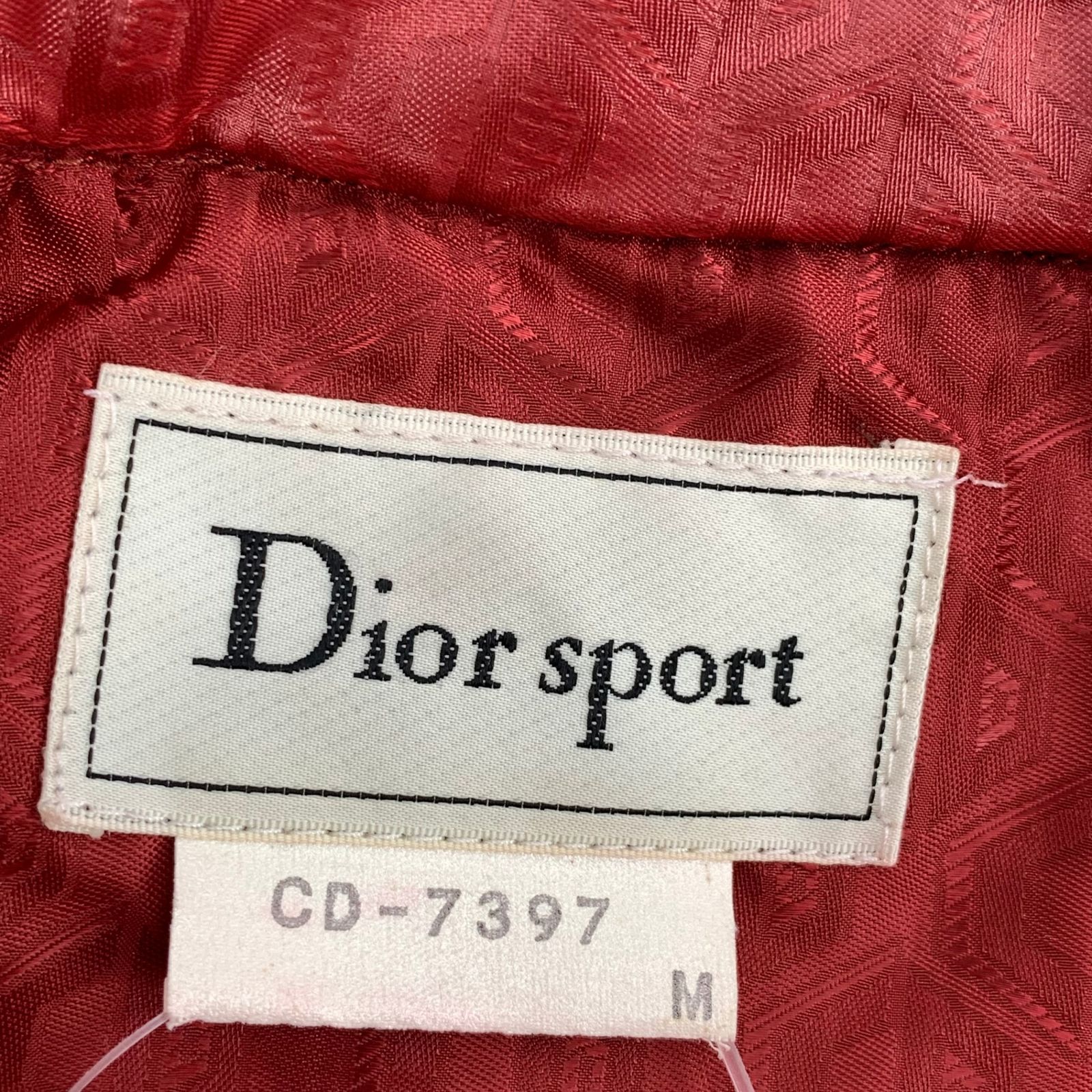 美品 DIOR Sport ディオール スポーツ ジャケット CD-7397 レッド
