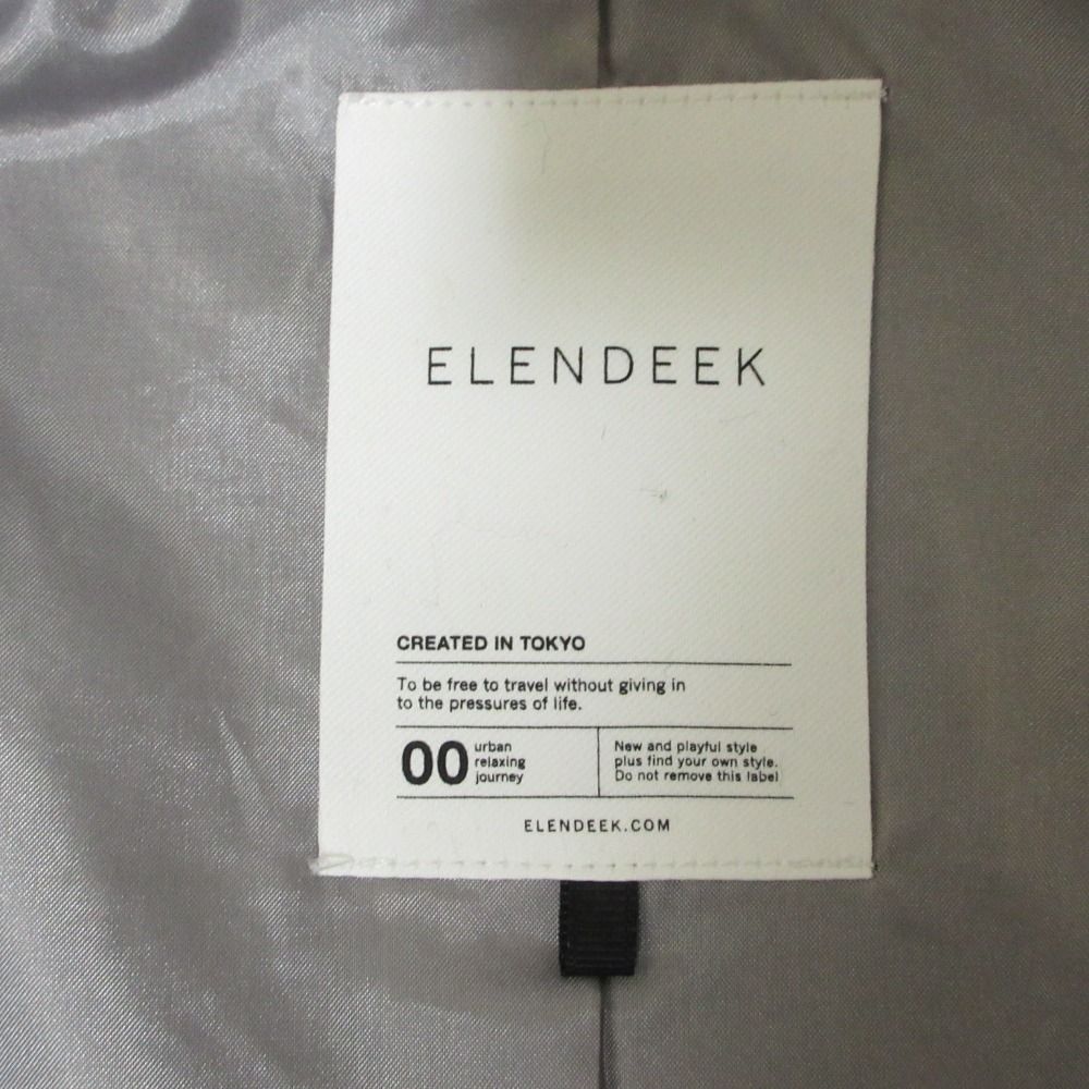 24AW ELENDEEK エレンディーク ケープスタンド コート サイズF グレー レディース 古着 SIROKUMA-CORPORATION_COM