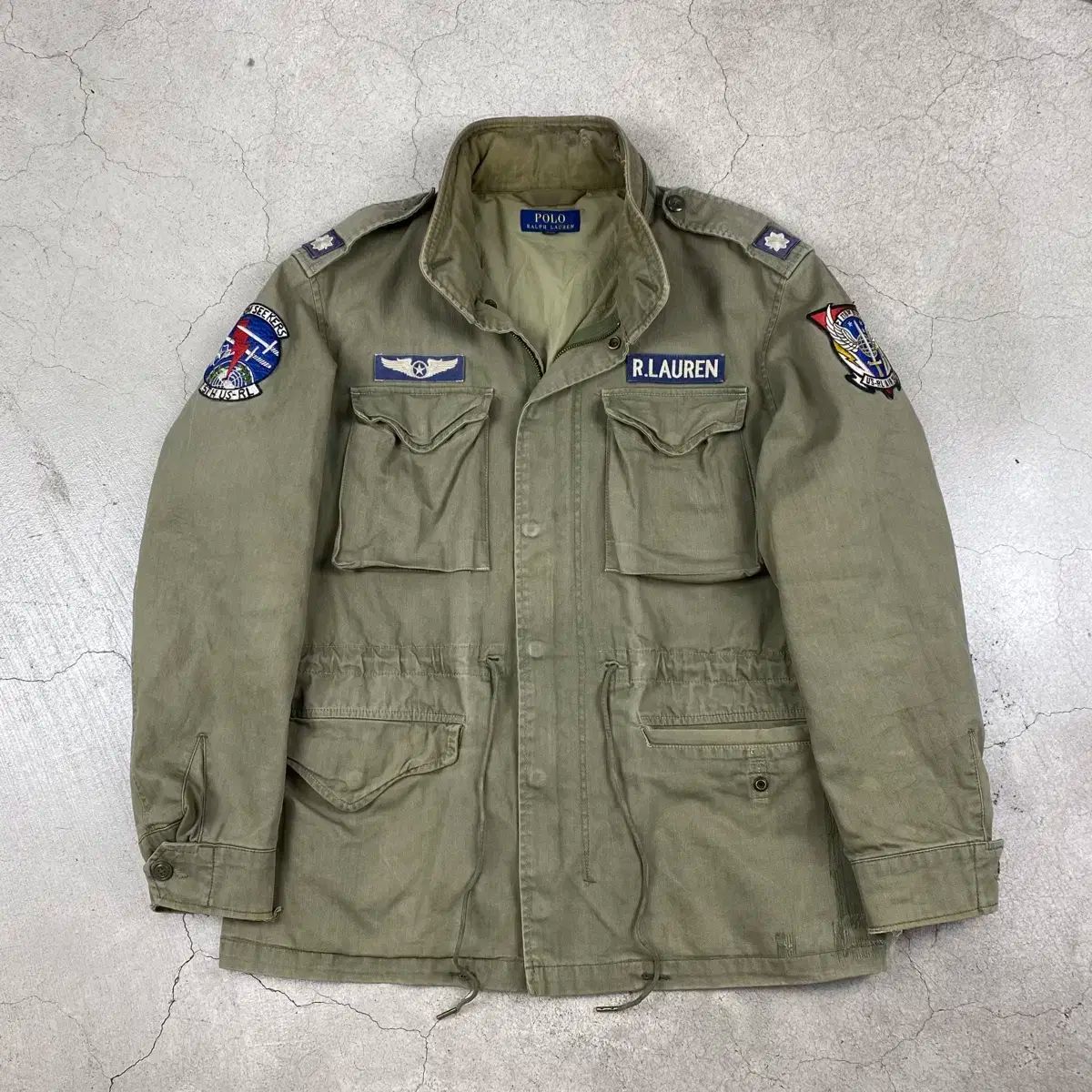 【雷市場（ポンジャン）商品韓国直送】ポロ 新作 M65 メジャー カーキ フィールド ジャケット （ 100 ）