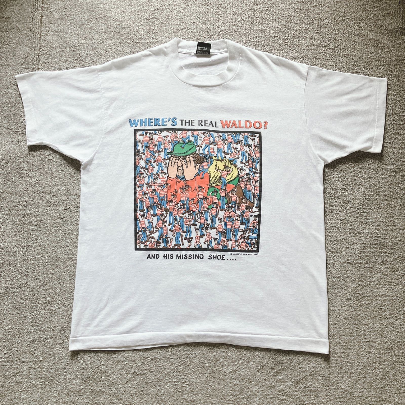 90s ウォーリーを探せ Tシャツ USA製 XLサイズ 東海オンエア としみつ 着用 1990 アメリカ製 - メルカリ