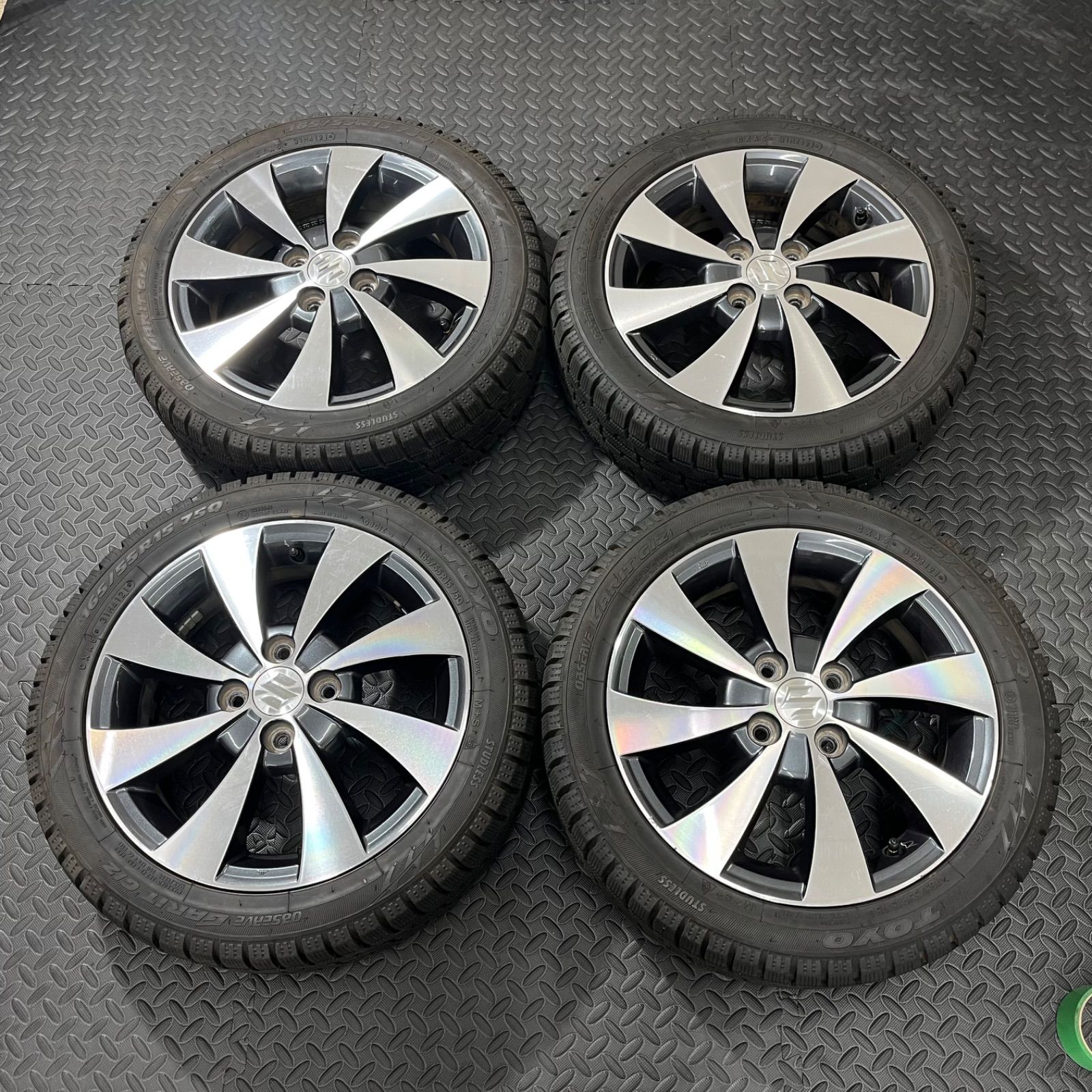 21年製 165 55R15 トーヨー オブザーブ ガリッドギズ スズキ ワゴンR スペーシア スマイル スタッドレスタイヤ 1038Y