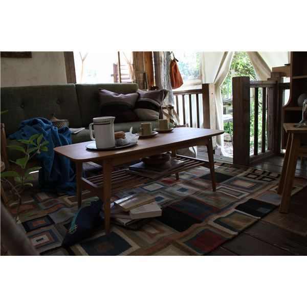 コーヒーテーブルL Tomte トムテ 木製 天然木 棚収納付き TAC-228WAL