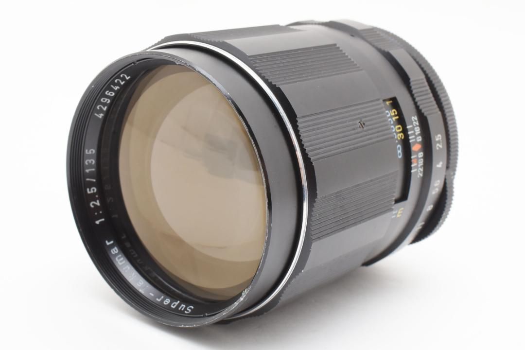 有名ブランド Super Takumar 135mm F2.5 純正フード付 Y167 - メルカリ レンズ(単焦点)