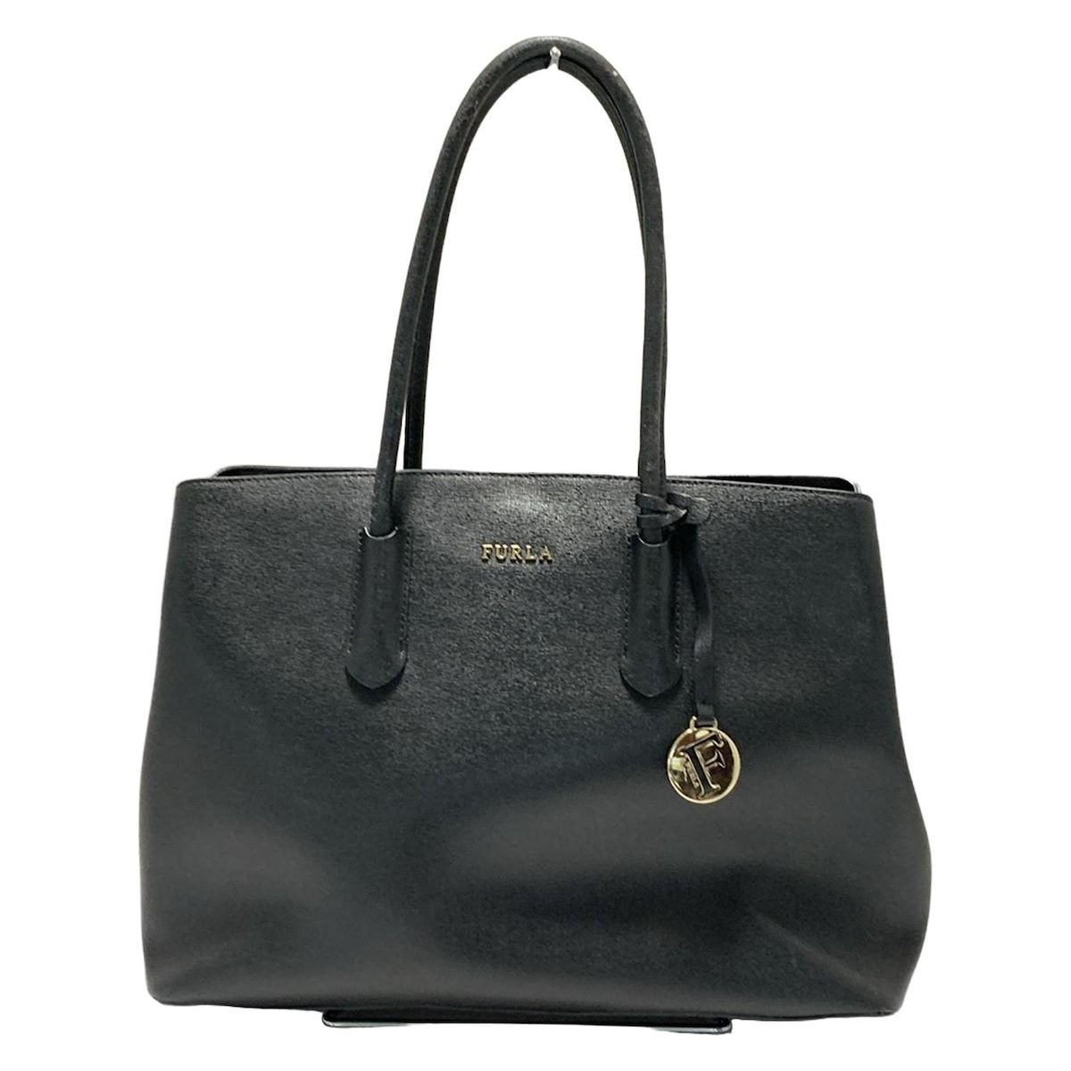 【メーカー直売】 - トートバッグ FURLA(フルラ) 黒 メルカリ - レザー バッグ