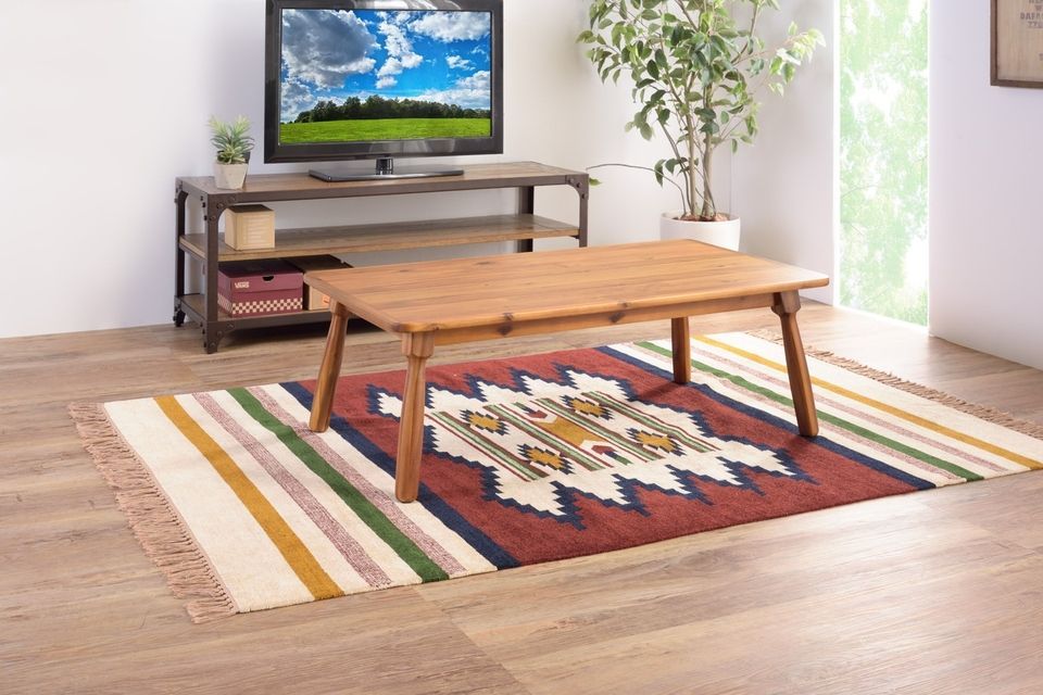 AAZ1043907 コタツテーブル ブラウン こたつ テーブル 幅105 コタツ 本体 コンパクト 炬燵 机 テーブル オールシーズン 一人使い おしゃれ シンプル 天然木 長方形 北欧風