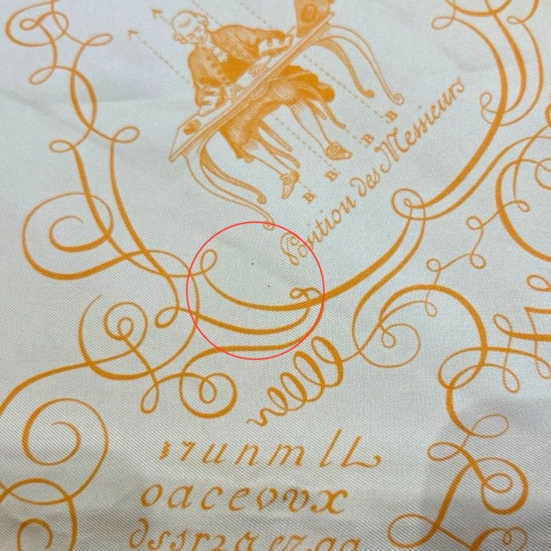 未使用】エルメス プチカレ45 スカーフ 浮気なインコ シルク【HERMES