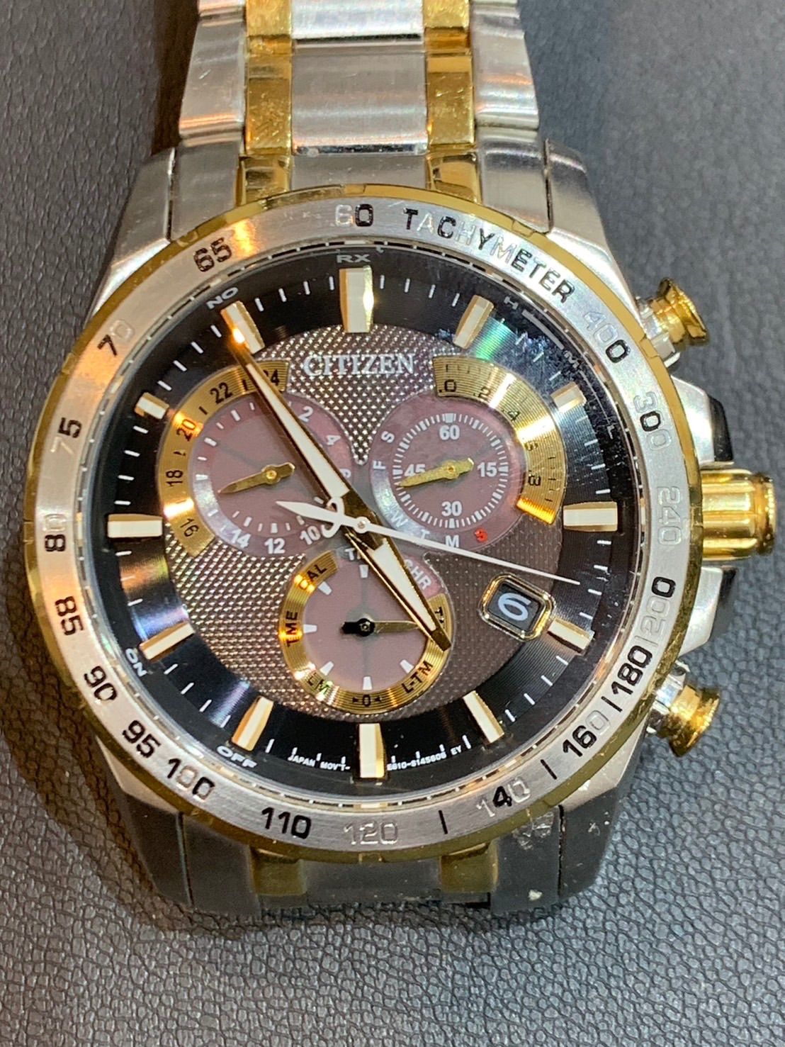 CITIZEN アテッサ エコドライブ クロノグラフE610-S104840 CITIZEN シチズン アテッサ エコドライブ クロノグラフ メンズ